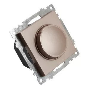 Выключатель диммирующий TRIAC(механизм), STEKKER GLS10-7106-02, 250V, 500W, серия Катрин, шампань