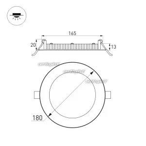 Светильник DL-180A-15W White (Arlight, Открытый)