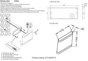 Бра Crystal Lux CLT 024W175 WH