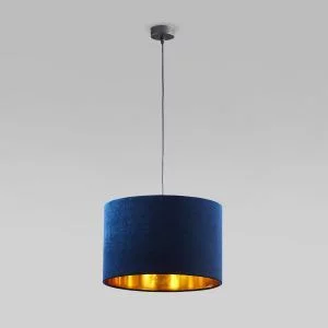 Подвесной светильник с тканевым абажуром TK Lighting Tercino Blue 6172