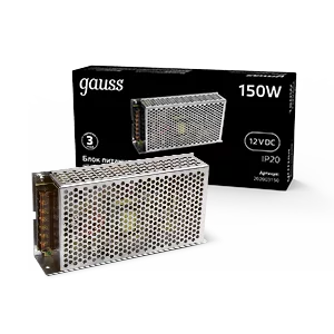 Блок питания Gauss 150W 12V IP20 1/50