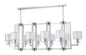 Люстры Crystal Lux NICOLAS SP10 L1300 NICKEL/WHITE