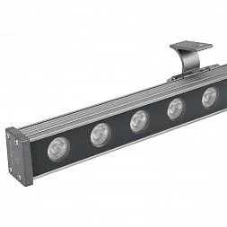 Светодиодный прожектор AR-LINE-1000M-24W-24V RGB (Grey, 30 deg, DMX512) (Arlight, Закрытый)