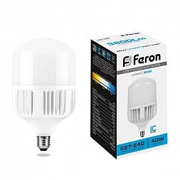 Лампа светодиодная Feron LB-65 E27-E40 40W 175-265V 6400K