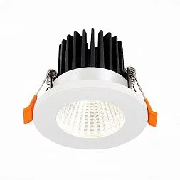 Светильник встр. Белый LED 1*10W 3000K 900Lm Ra>90 38° IP20 D80xH60 170-240V Встраиваемые светильники ST704.538.10