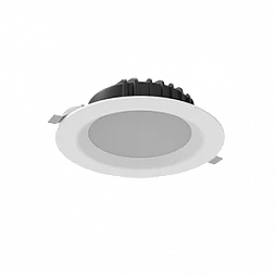 Светильник светодиодный "ВАРТОН" Downlight круглый встраиваемый 190*70 мм 25W 4000K IP54 RAL9010 белый матовый