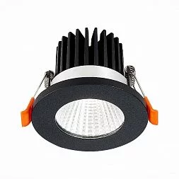 Светильник встр. Черный LED 1*10W 4000K 900Lm Ra>90 38° IP20 D80xH60 170-240V Встраиваемые светильники ST704.448.10