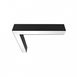 L-Соединитель для серии X-line для сборки в линию 20 Вт 3000 К 549x527х100 мм RAL9005 черный муар диммируемый по протоколу DALI