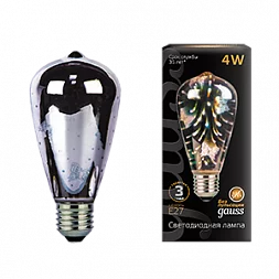 Лампа Gauss Filament ST64 4W Е27 Butterfly-3D LED 1/10/40