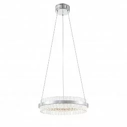 Светильник подвесной ST-Luce Хром/Хром, Прозрачный LED 1*34W 3000K CHERIO SL383.103.01