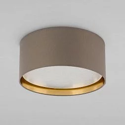 Потолочный светильник с тканевым абажуром TK Lighting Bilbao Beige Gold 4404