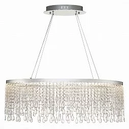 Люстра подвесная ST-Luce Серебристый/Прозрачный LED 1*37W 3000K/4000K/6000K VEGA SL6201.103.37